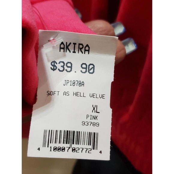 Akira Women's Solid Red 100% Polyester Long Sleeve Half Zip Front Top Size XL - Picture 7 of 11